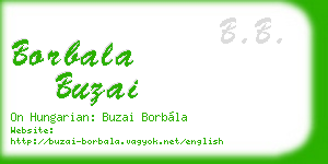 borbala buzai business card